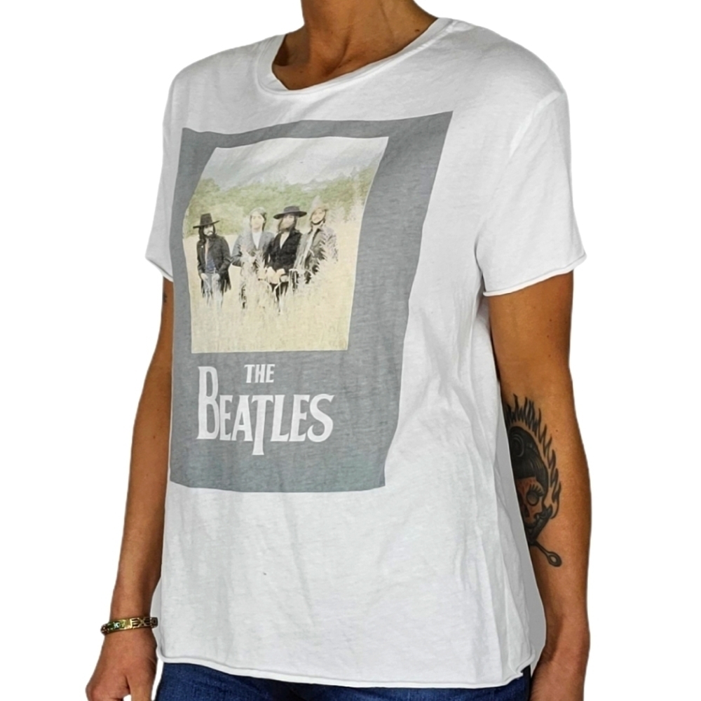 The Beatles Band Shirt Size Small White Short Slee - Picture 5 of 5